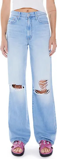 The Maven Heel Ripped High Waist Wide Leg Jeans | Nordstrom