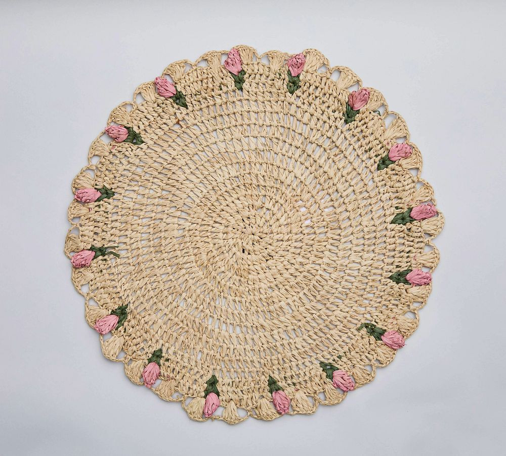 Tulip Edged Handwoven Placemat, Set of 4 | Pottery Barn (US)