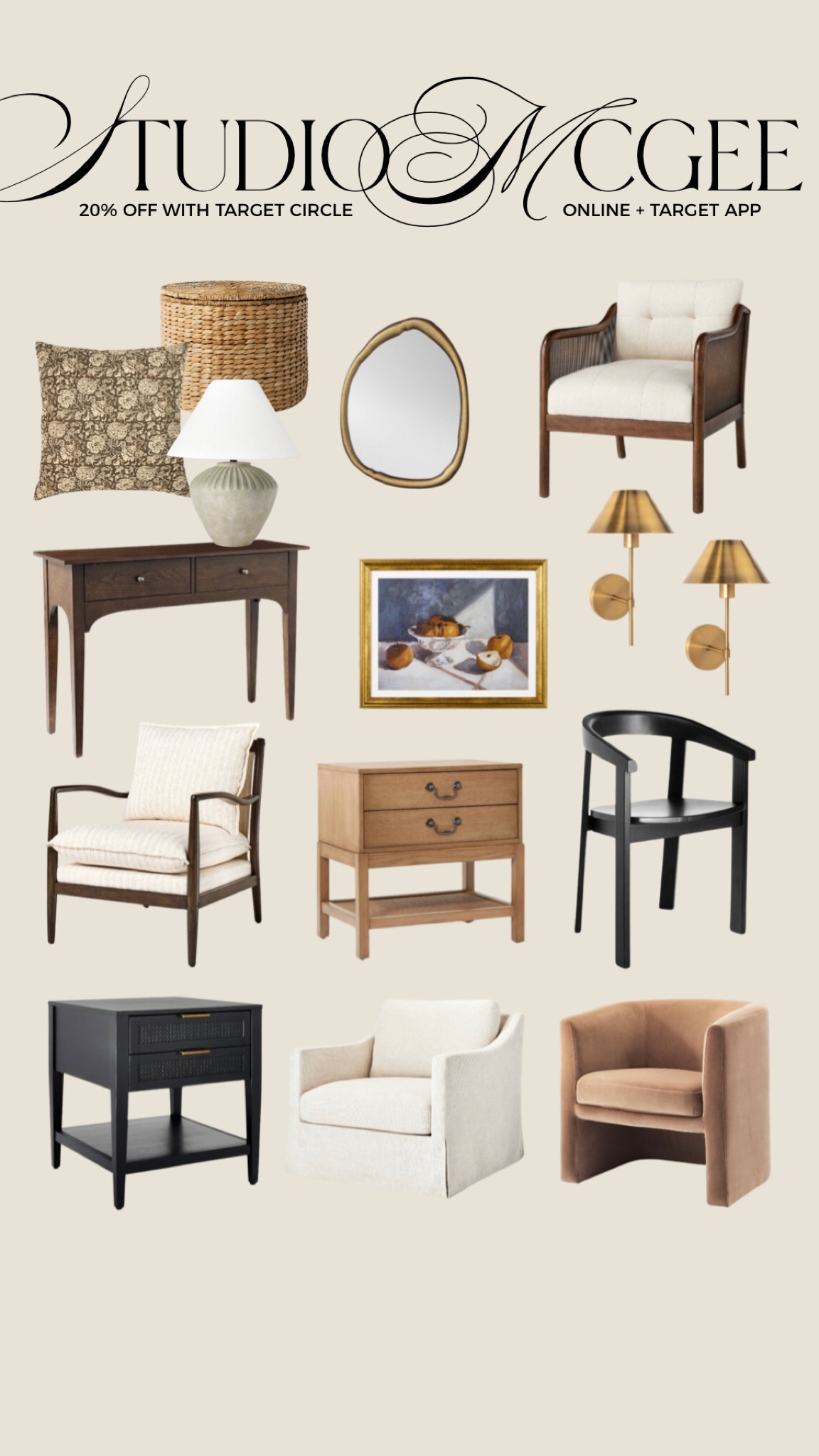 Studio McGee is 20% off with Target Circle 

#LTKFallSale #LTKHome