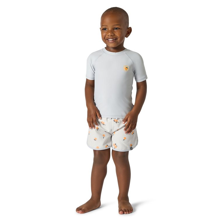 Modern Moments by Gerber Toddler Boy Short Sleeve Rash Guard and Trunk Set, 2-Piece, Sizes 12M - ... | Walmart (US)