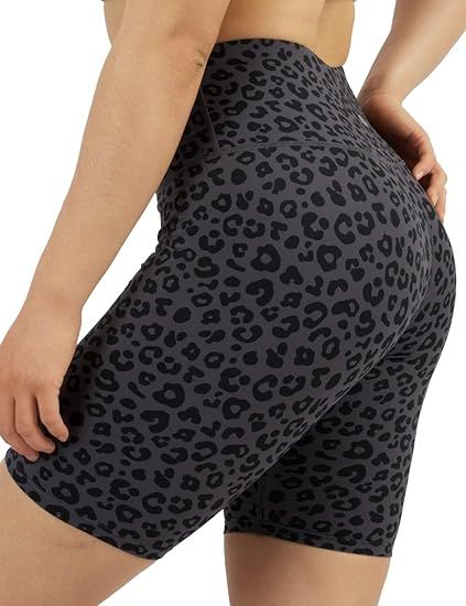 AJISAI Biker Shorts for Women,High Waisted Print Yoga Workout Compression Shorts-9" | Amazon (US)