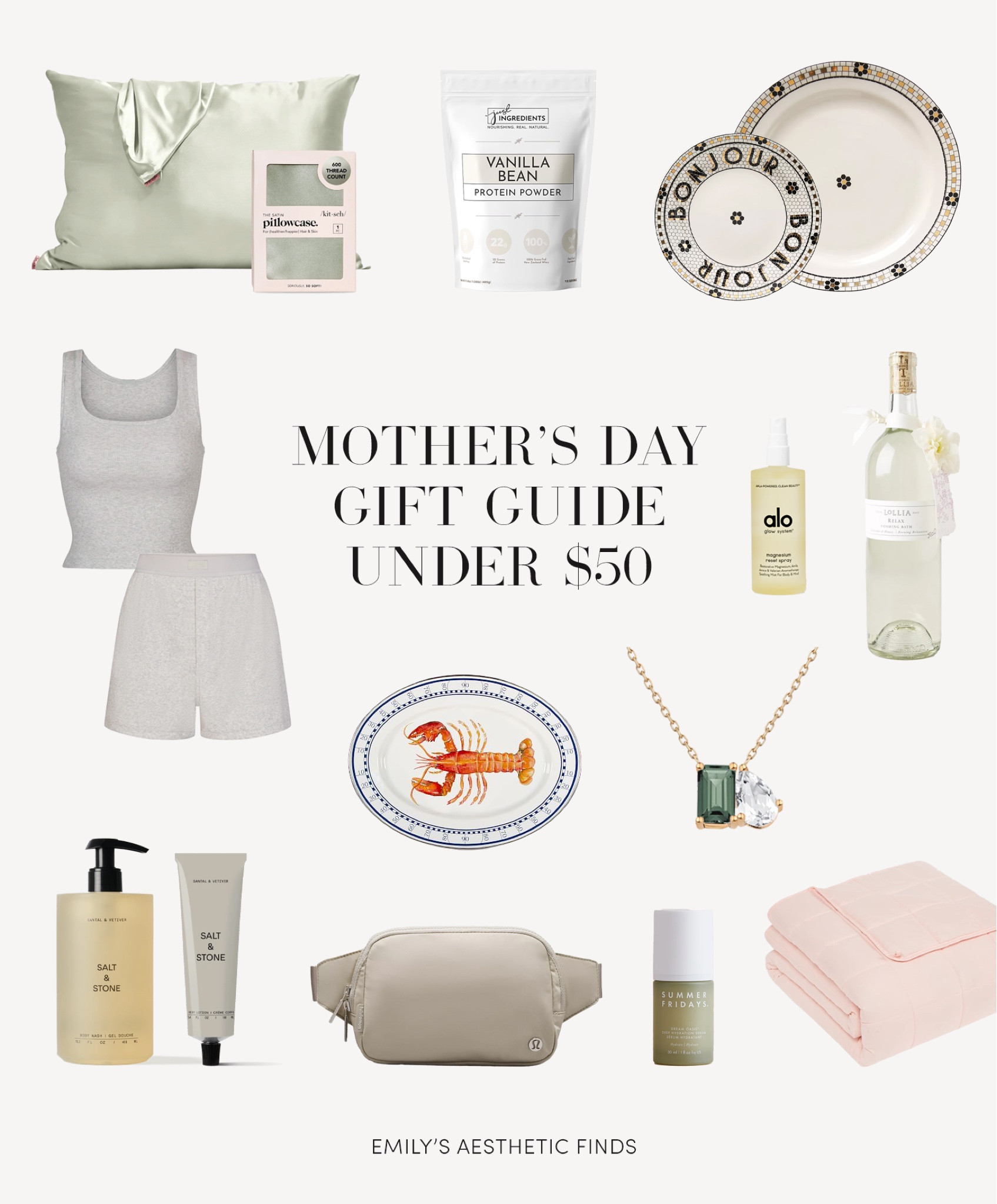 Mother’s Day gift guide under $50! #mothersday #giftguide #giftsunder50

#LTKGiftGuide #LTKfindsunder50 #LTKfamily