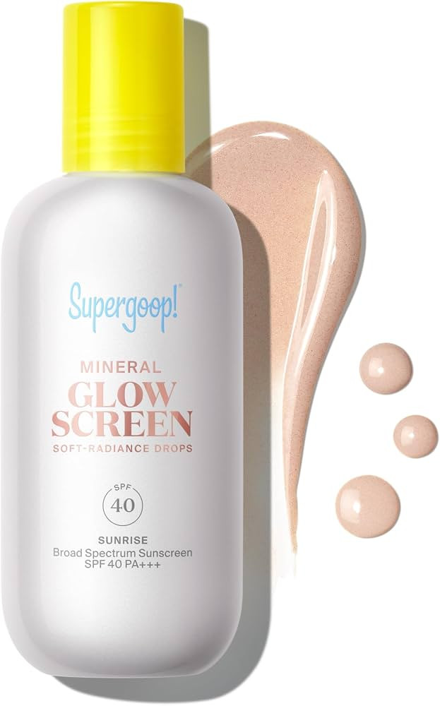 Supergoop! Glowscreen Soft-Radiance Drops Mineral SPF 40-1.7 fl oz - Visibly Illuminates, Smooths... | Amazon (US)