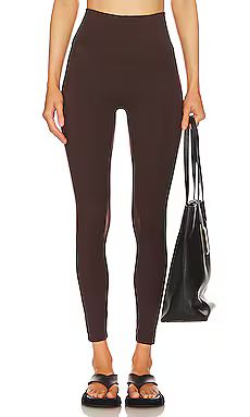 Varley Freesoft High Rise Legging in Coffee from Revolve.com | Revolve Clothing (Global)