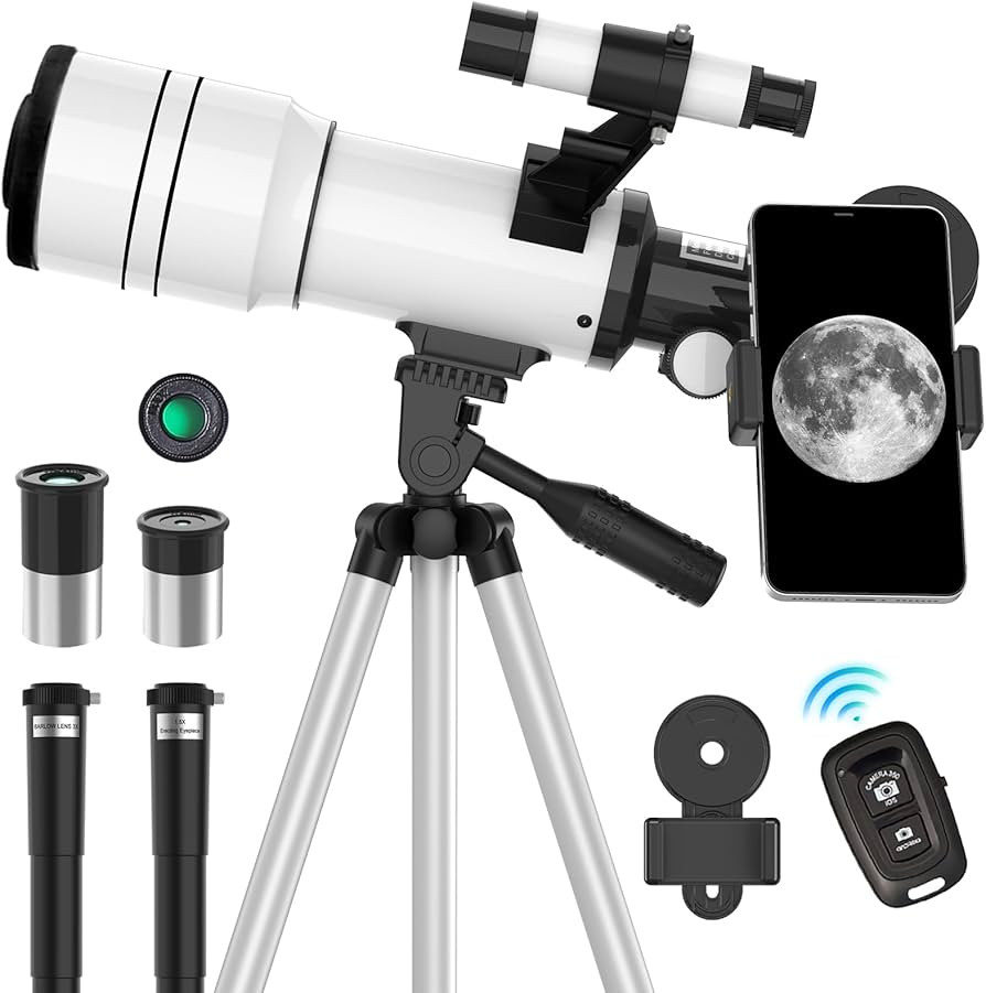 ToyerBee Telescope for Adults & Kids, 70mm Aperture Astronomical Refractor Telescopes for Astrono... | Amazon (US)