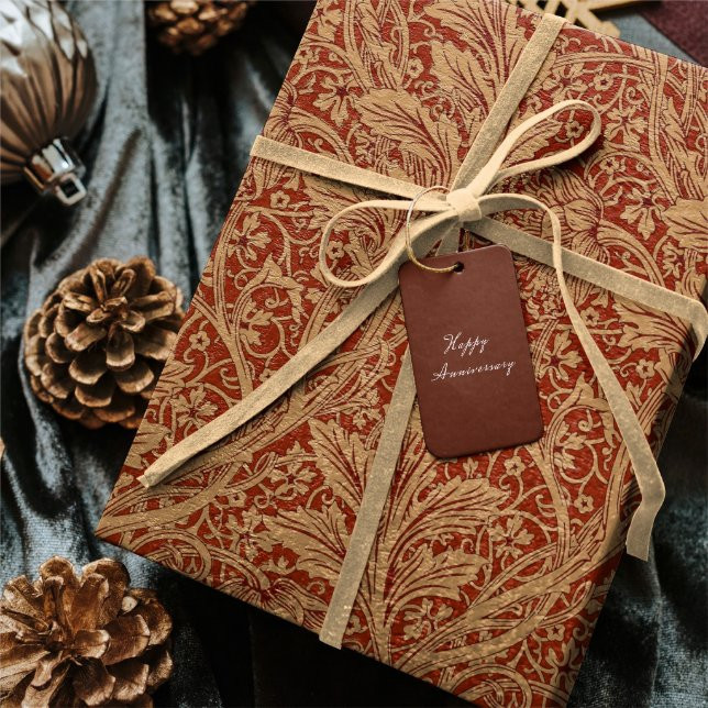 William Morris Arcadia Floral Garden Flower Classi Wrapping Paper | Zazzle | Zazzle