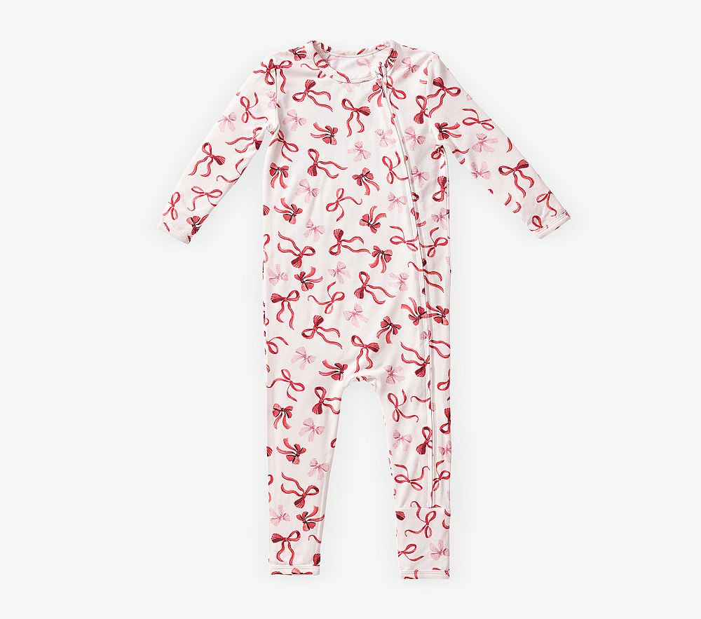 Holiday Bows Baby Pajama | Pottery Barn Kids