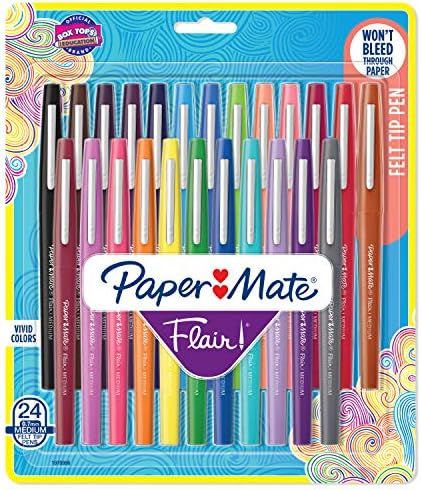 Paper Mate Flair Felt Tip Pens | Medium Point 0.7 Millimeter Marker Pens | Back to School Supplie... | Amazon (US)