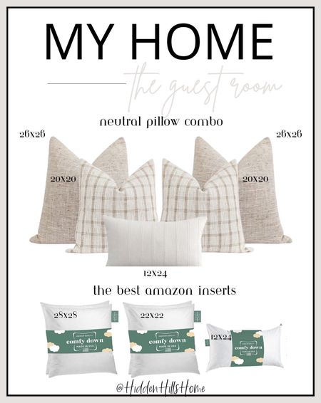 Throw pillows, Etsy pillows, neutral pillows, modern transitional pillows, guest bedroom pillows #pillows #modern-transitional 

#LTKhome #LTKsalealert
