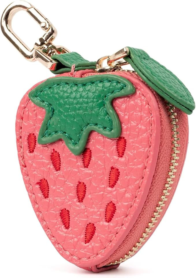 Cute Fruit Coin Purse Bag Charm,Mini Leather Coin Change Purse & Pouch Holder Keychain Charm for ... | Amazon (US)