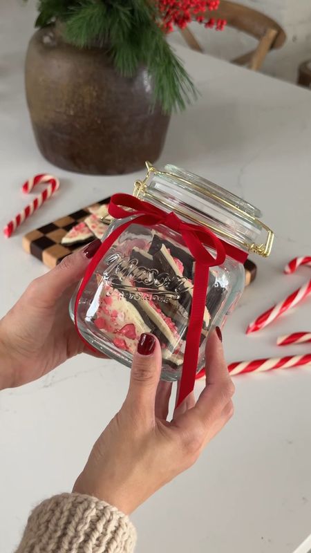 Peppermint bark is one of my FAVORITE treats this time of year and it’s SO easy to make. You can make a batch to enjoy this season or put them in jars and add some ribbon to them for an easy homemade gift! 🎁 ❤️

What you’ll need:
❤️2 cups dark chocolate chips 
❤️2 cups white chocolate chips
❤️1/2 teaspoon of peppermint extract
❤️crushed candy canes
❤️half sheet pan
❤️parchment paper

Instructions:
❤️Line your half sheet pan with parchment paper
❤️Melt dark chocolate in 30-second intervals, stirring in between. Watch it carefully so you don’t burn the chocolate! This is the only time consuming part.
❤️Once the dark chocolate is melted, stir in peppermint extract (you can split this in half and do 1/4 teaspoon in the dark chocolate and 1/4 in the white chocolate, up to you!)
❤️Pour the melted dark chocolate onto the parchment lined sheet pan & use a spatula to spread it into an even layer. 
❤️Place the pan in the refrigerator for about 20 minutes, until the chocolate is firm.
❤️Next, repeat the melting process with the white chocolate!
❤️Pour the white chocolate over the chilled dark chocolate layer. Spread it out to cover the dark chocolate evenly.
❤️Sprinkle the crushed candy canes over the top of the white chocolate & chill again until set
❤️Once it’s chilled, break it into pieces….enjoy or put into jars for gifts!

#peppermintbark #holidaytreats #homemadegifts #easyrecipes #chocolatelovers #festivebaking #holidaybaking #sweettreats #diygifts #bakingtime #inmykitchen #candymaking #peppermintlove #foodiefeature #instabaking

peppermint bark, holiday baking, homemade gifts, chocolate recipe, easy dessert, festive treats, DIY holiday, seasonal baking, kitchen crafts, candy cane, holiday season, gift ideas, baking tutorial

#LTKSeasonal #LTKHoliday #LTKGiftGuide