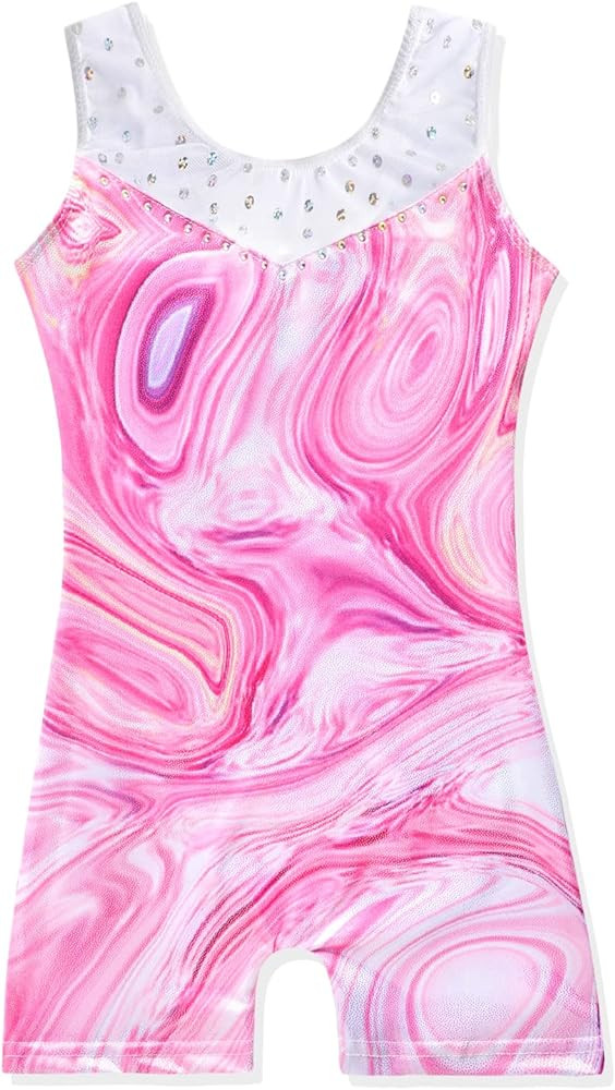 Leotards for Girls Gymnastics Toddler Dance Biketards Mermaid Unicorn Athletic Dance Wear Shiny R... | Amazon (US)