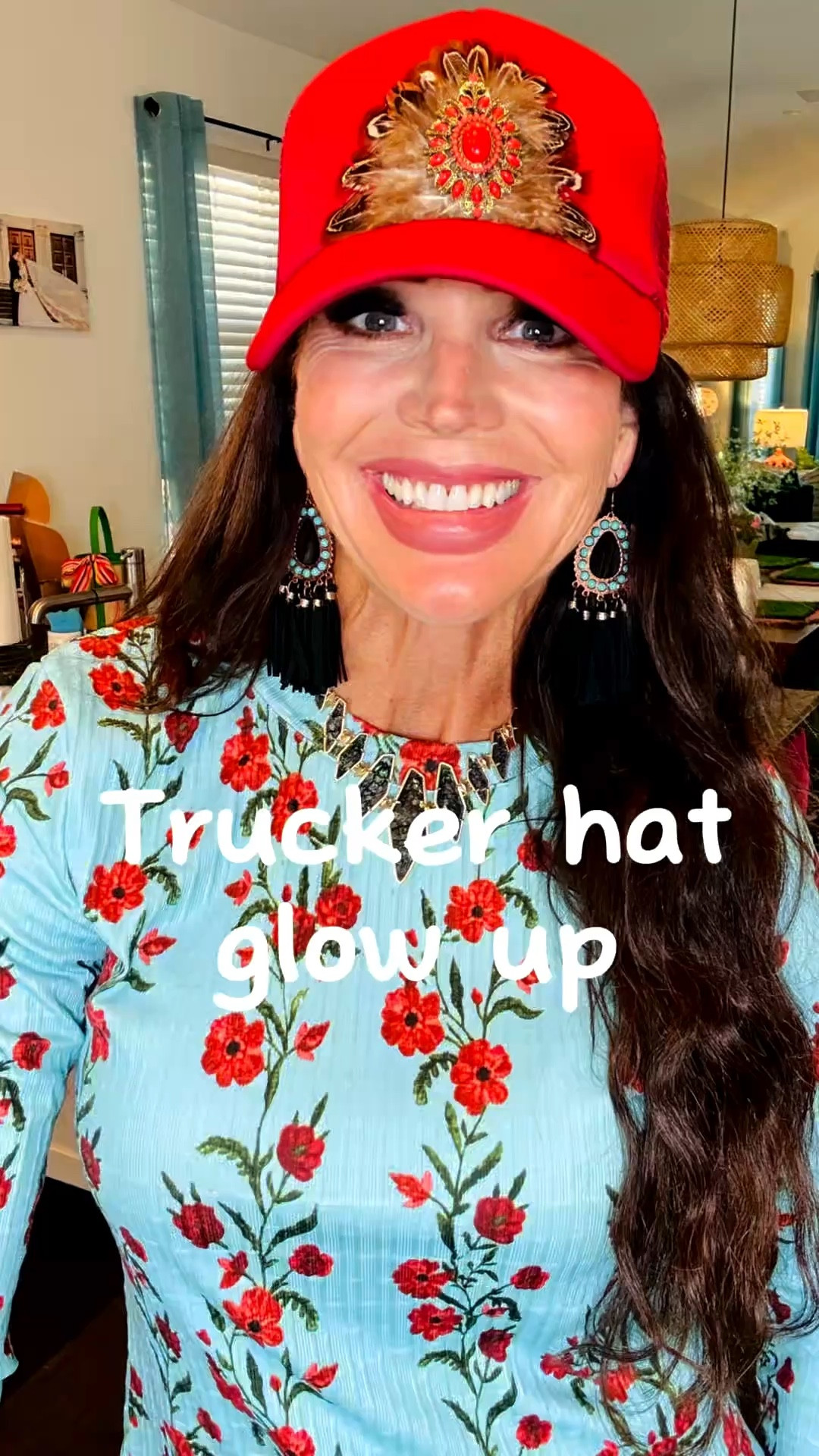 This $6.50 trucker got a glow up with feathers and a pin!  Trucker hats are everywhere right now but how fun to add a simple DIY spin to them!! Would you wear the plain or feathers? 

#LTKU #LTKvlog #LTKOver40