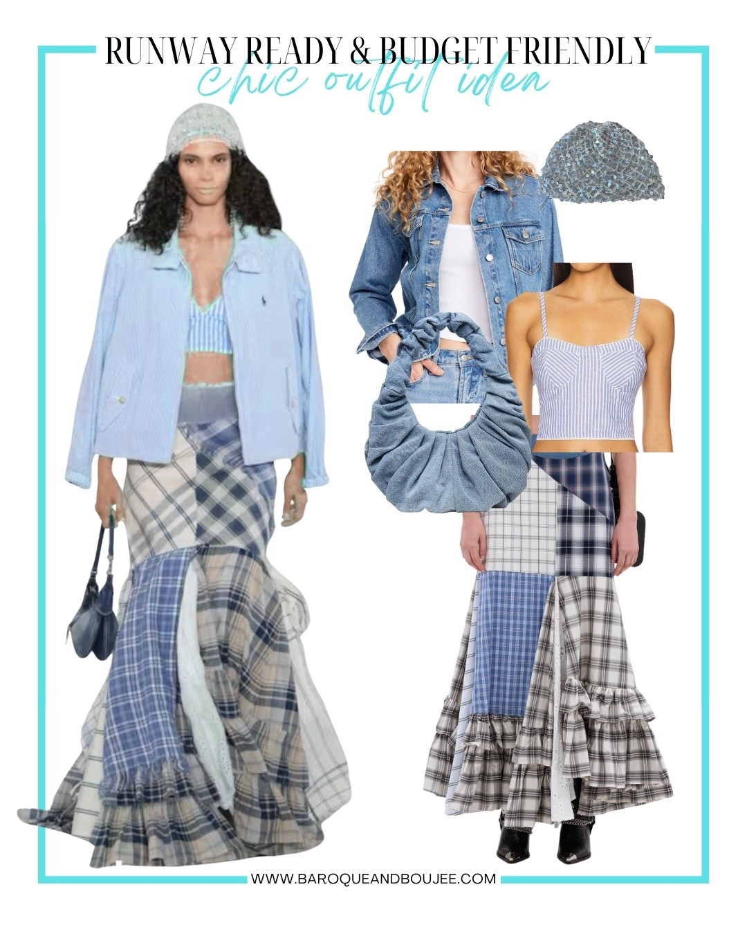 Recreating this runway look for less. I especially love how perfect it is for a summer to fall transitional outfit. 

Patch work, maxi skirt, denim jacket, classic style, chic style, summer style inspo, easy outfit idea, coastal chic

#LTKStyleTip #LTKSaleAlert #LTKFindsUnder100