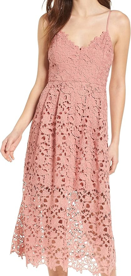 ASTR the label Women's Sleeveless Lace Fit & Flare Midi Dress | Amazon (US)