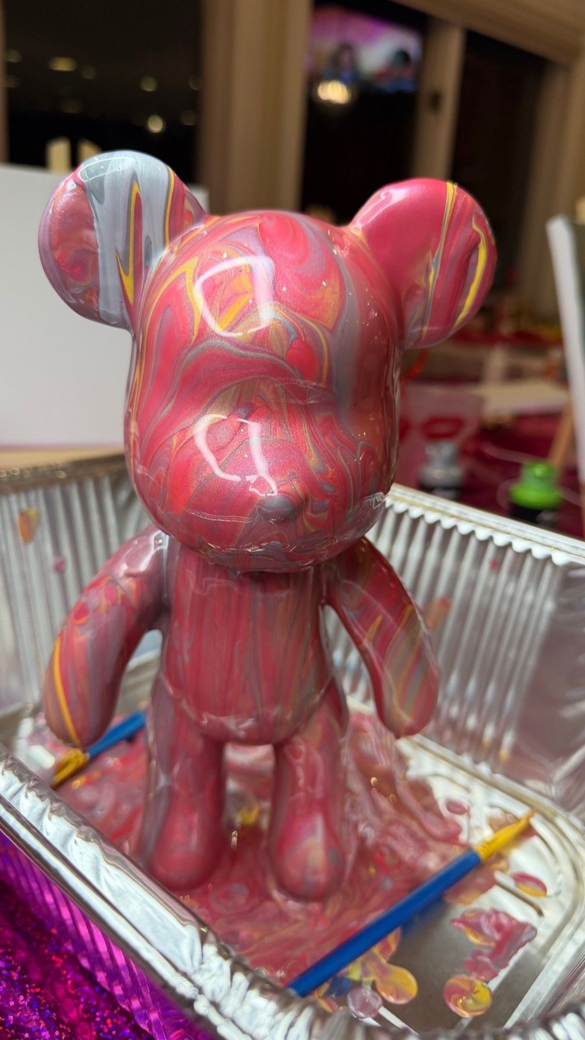 Bearbrick activity for galentines #galentines #party #partydecor #event #partydecor #diyproject #galentinesactivity 

#LTKValentine #LTKdayinmylife #LTKHome