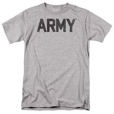 Army Star Adult T Shirt  Athletic Heather  Small | Target