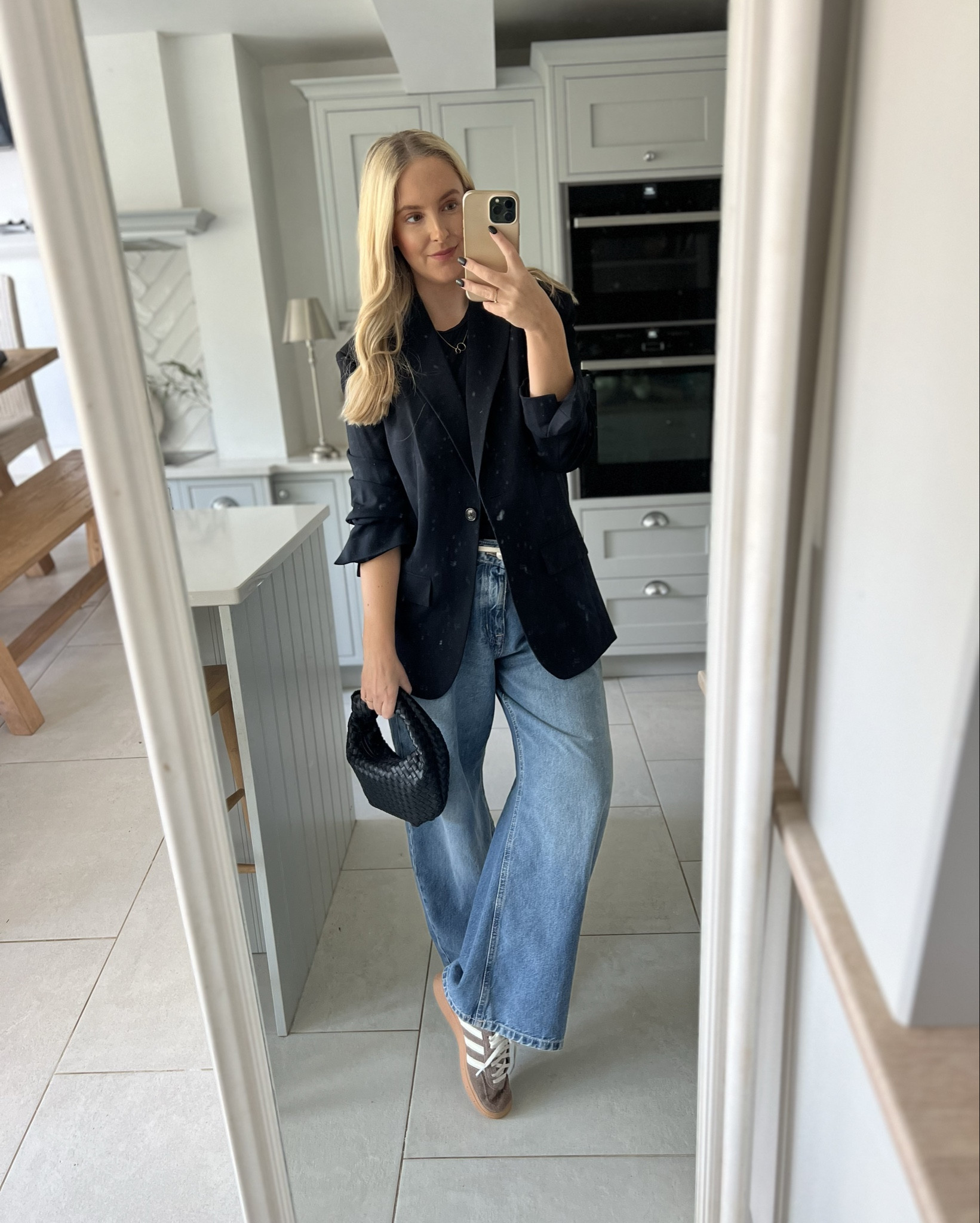 Black blazer on repeat 
Uk size 12/14 5ft5
Blazer size 12
Jeans 14S
Tee mediumm

#LTKmidsize #LTKuk #LTKautumn