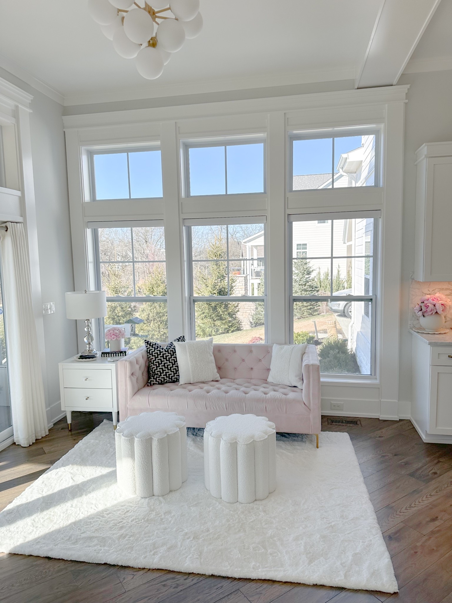 Obsessed with these scalloped ottomans.  

#LTKFindsUnder100 #LTKHome