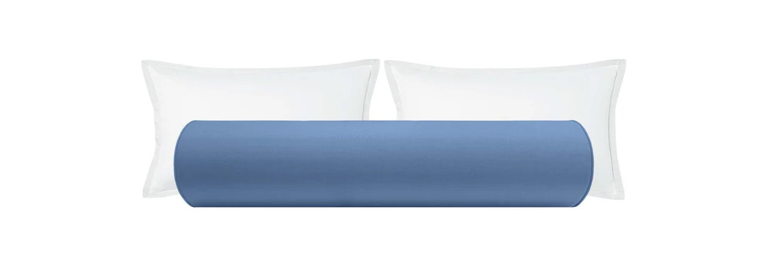 The Bolster : Classic Linen // Calypso Blue | linen bolster | solid linen | blue linen bolster | | Etsy (US)