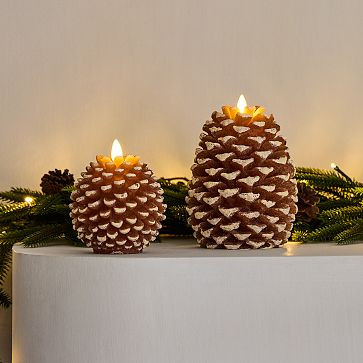 Pinecone Flameless Candles | West Elm (US)