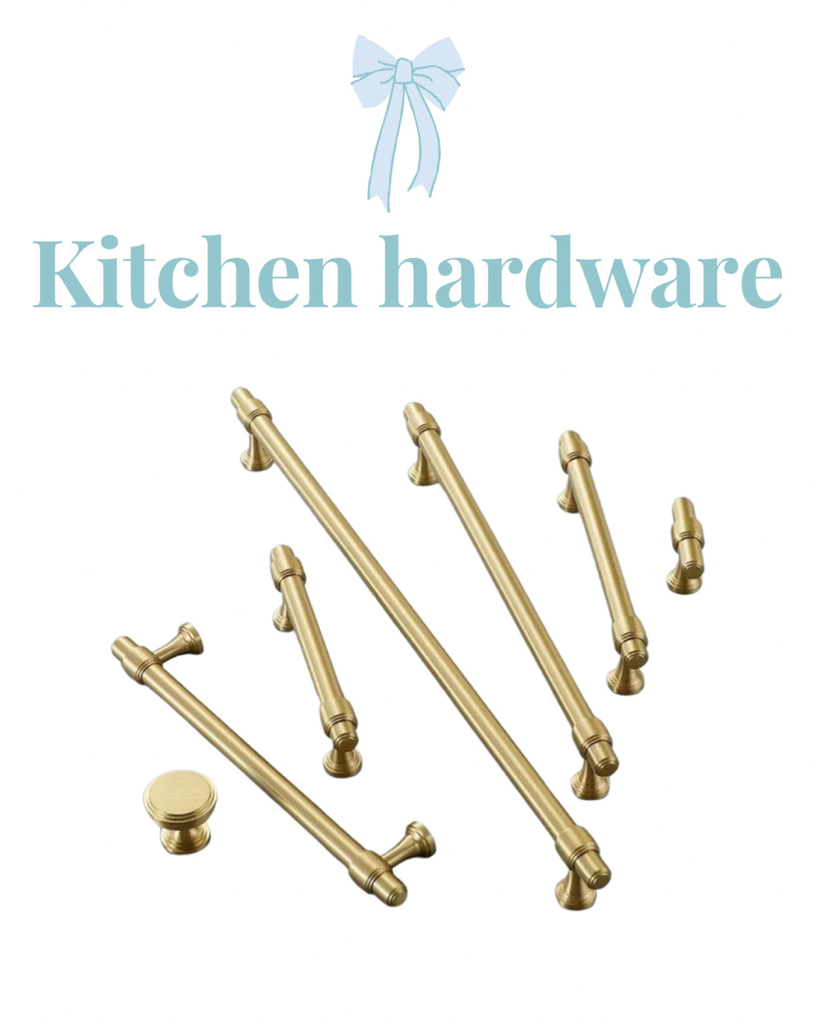 Our kitchen hardware is ordered! We went with these beautiful brass drawer pulls and cabinet door knobs from a source that was recommended to us. Can’t wait to get these beauties installed! 😍 #classichome #traditionalhome #grandmillennial #transitional #hardware

#LTKunder50 #LTKunder100 #LTKhome