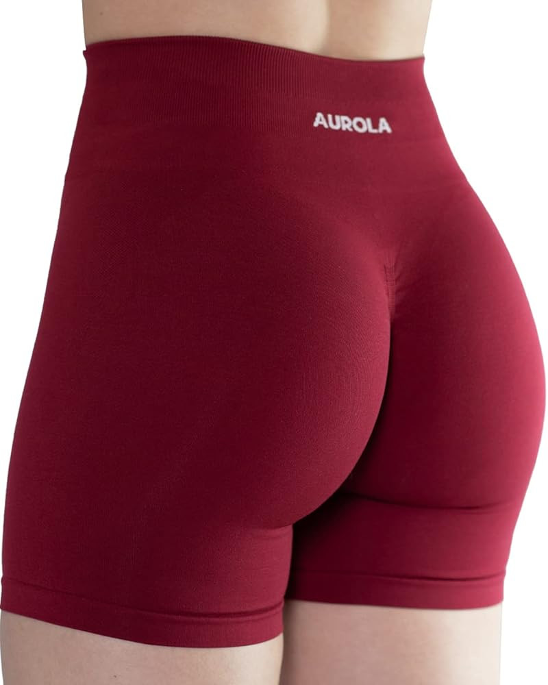 AUROLA Intensify Workout Shorts for Women Seamless Scrunch Short Gym Yoga Running Sport Active Ex... | Amazon (US)