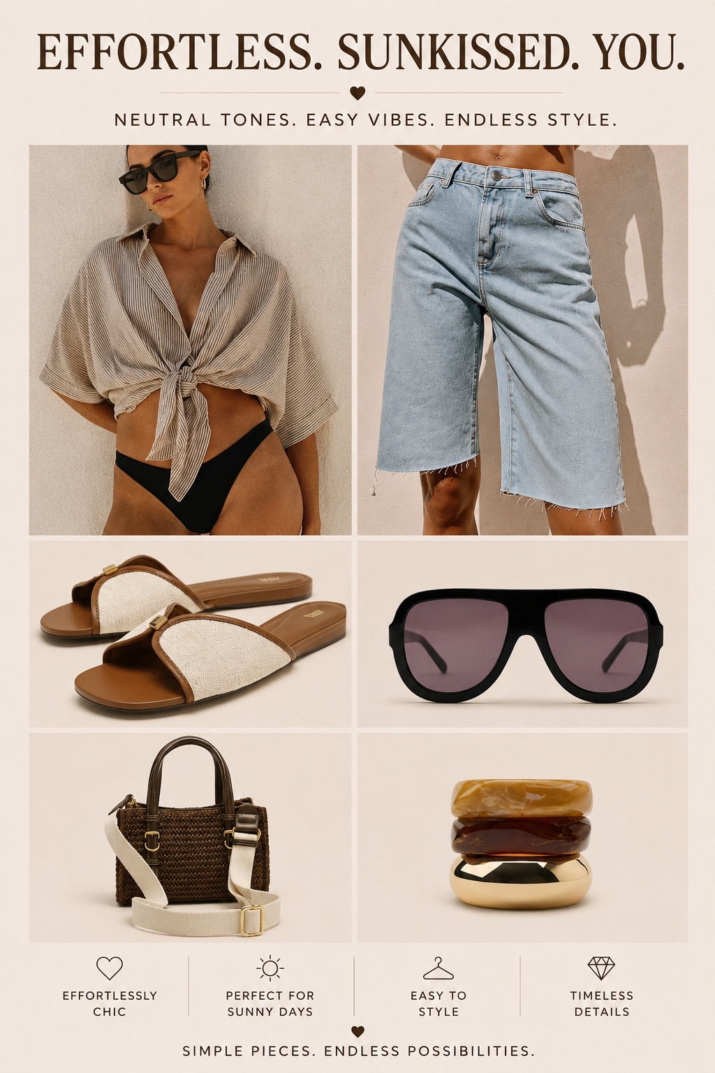Neutral tones, sun-kissed textures, and effortless pieces that do all the work. ☀️🤎




#LTKStyle #SummerOutfit #NeutralStyle #CoastalChic #EffortlessFashion #EverydayStyle #LTKFinds #CasualLuxury 

 #LTKgrwm #LTKootd #LTKU