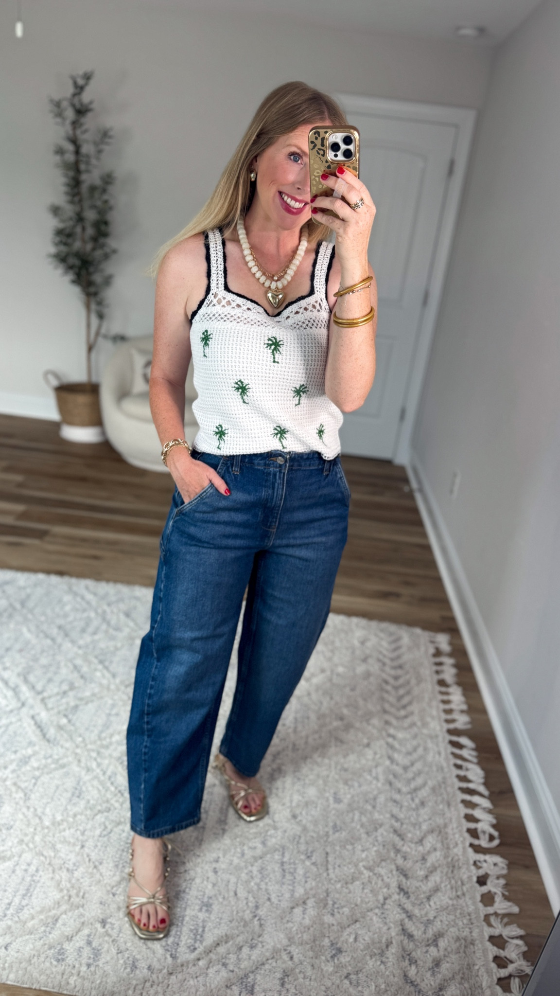 Daily try on, Walmart outfit, Walmart fashion, Walmart try on, Palm tank, barrel jeans

#LTKootd #LTKmomlife