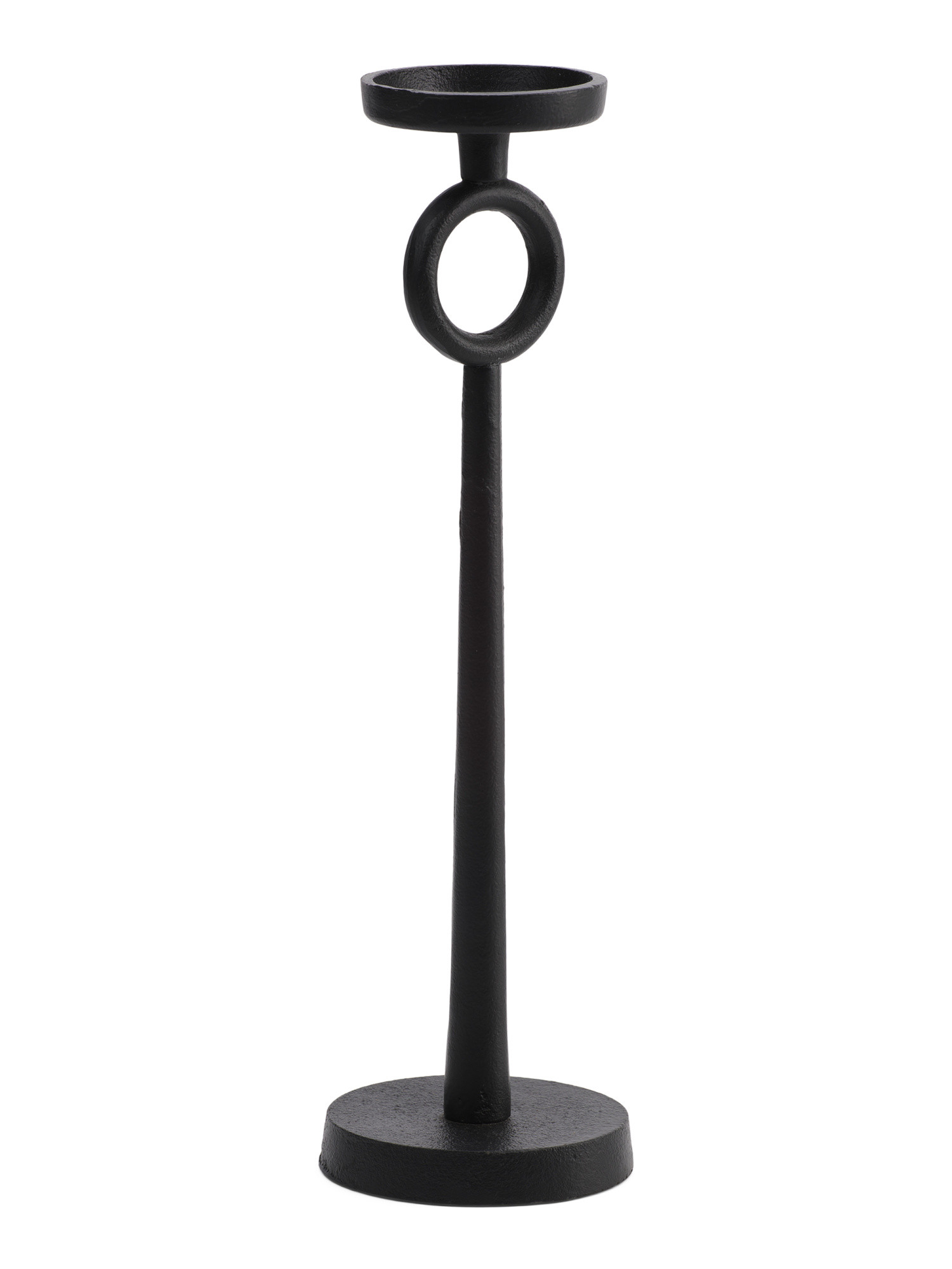 17in Metal Ring Detail Candle Holder | TJ Maxx