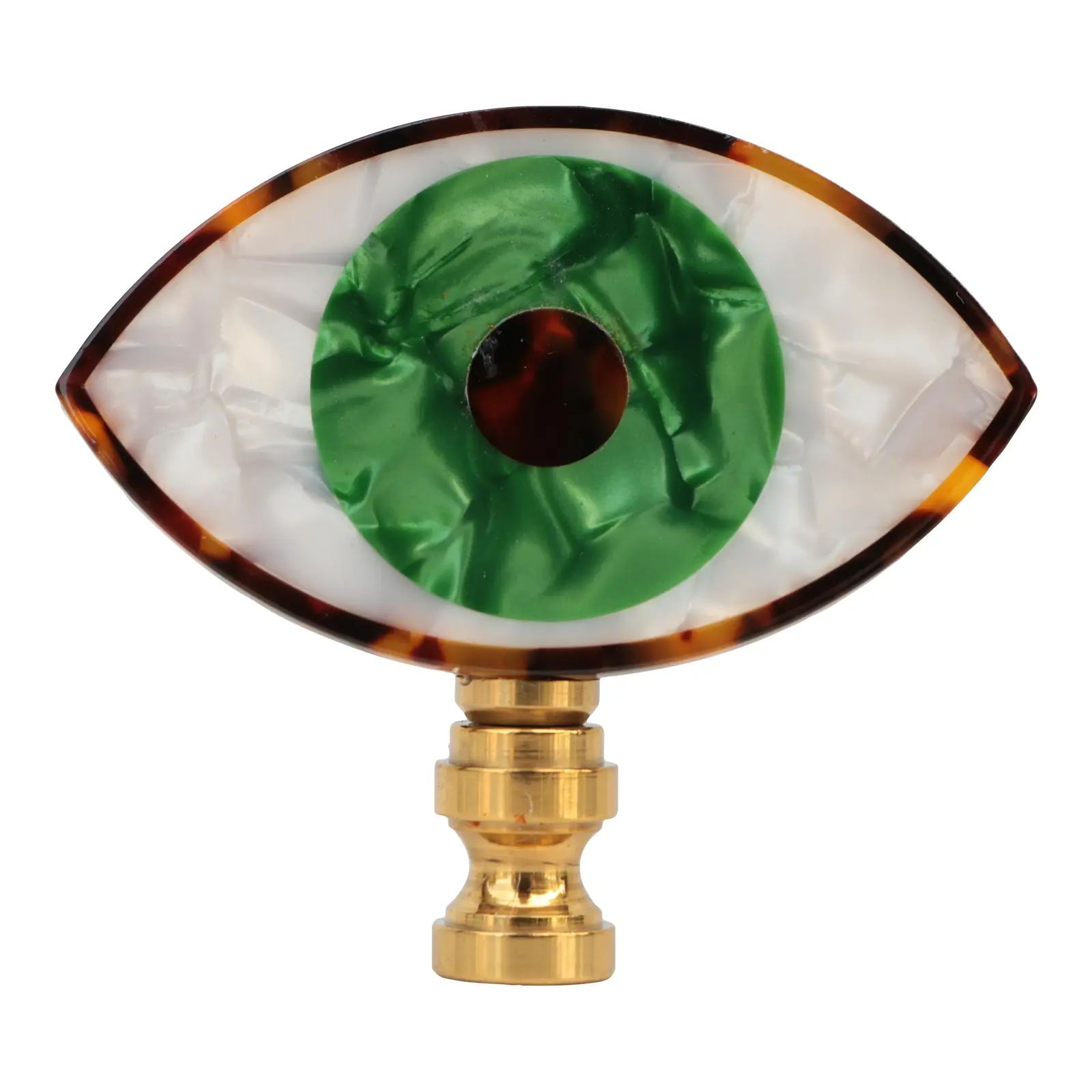 Green Eye Lamp Finial | Chairish