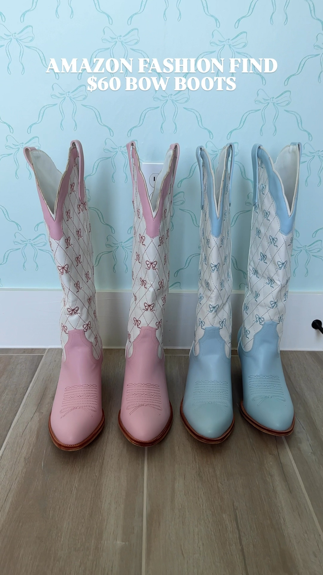 Probably my FAVORITE amazon find yet!! I mean, how stinkin cute are these bow cowboy boots?! Literally giving all the coquette and soft girl vibes!! Only $60 and comes in multiple colors! The pink, blue, and red are on Amazon prime but the green, lilac, and yellow you’ll have to pay for shipping.

Bow boots, western boots, coastal cowgirl boots, Amazon boots, Amazon fashion, midsize fashion, wide calf boots, Coachella outfit, country concert outfit, Amazon outfit, Amazon shoes, pink boots, blue boots, tall boots, knee high boots 

#LTKFindsUnder100 #LTKShoeCrush #LTKSummerEdit