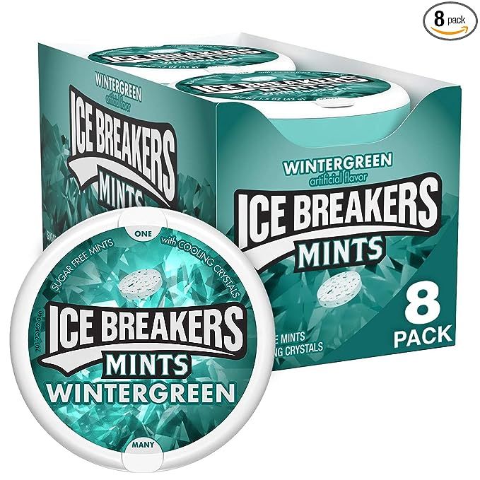 Ice Breakers Mints, Wintergreen, Sugar Free, 1.5 Ounce (8 Count) | Amazon (US)