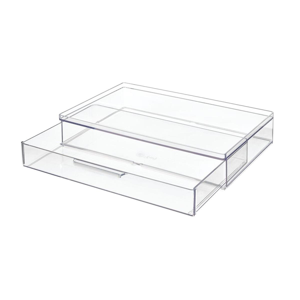 THE HOME EDIT Small Shallow Drawer Clear | The Container Store