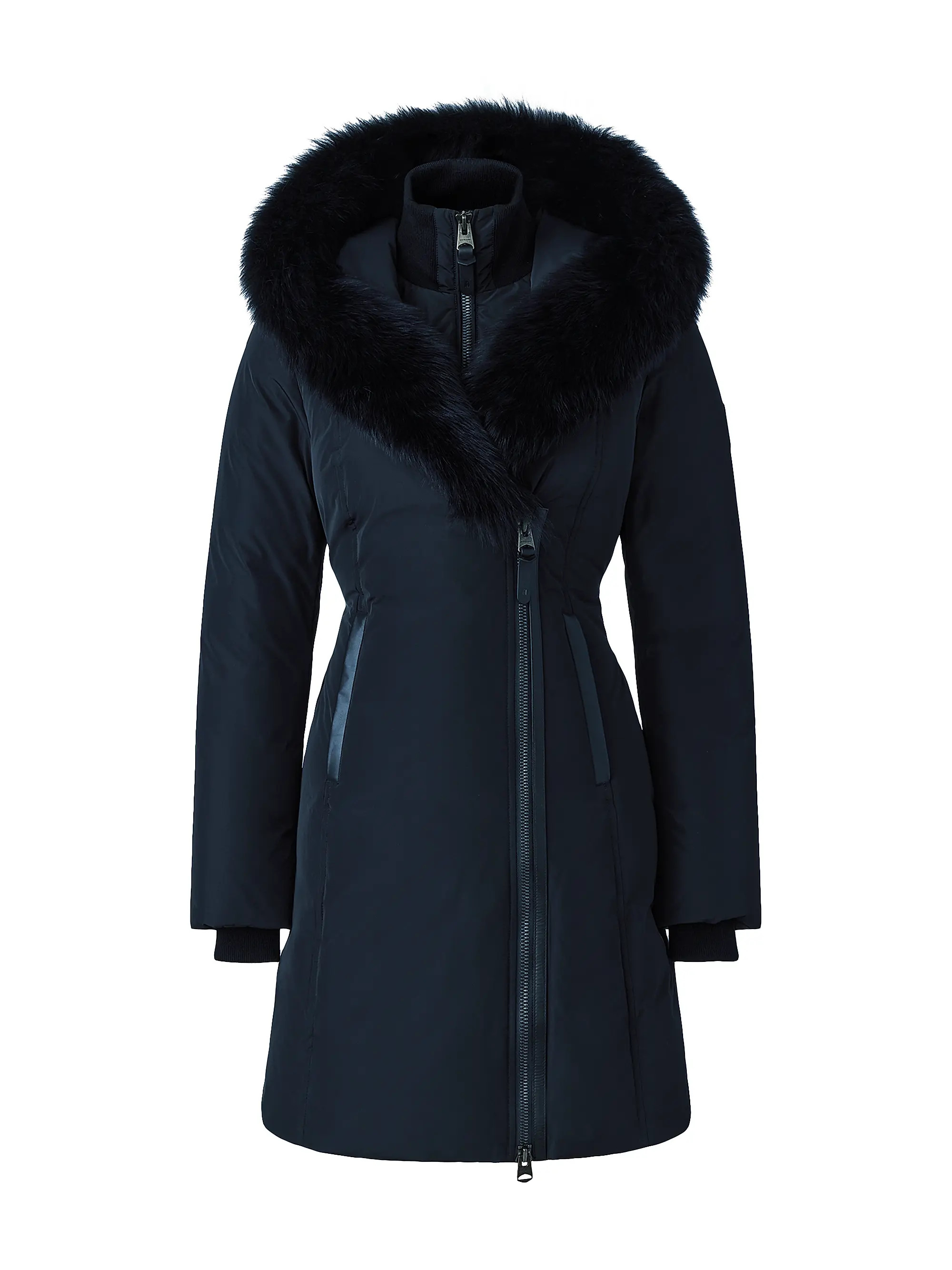 Kay Shearling-Collar Down Coat | Saks Fifth Avenue