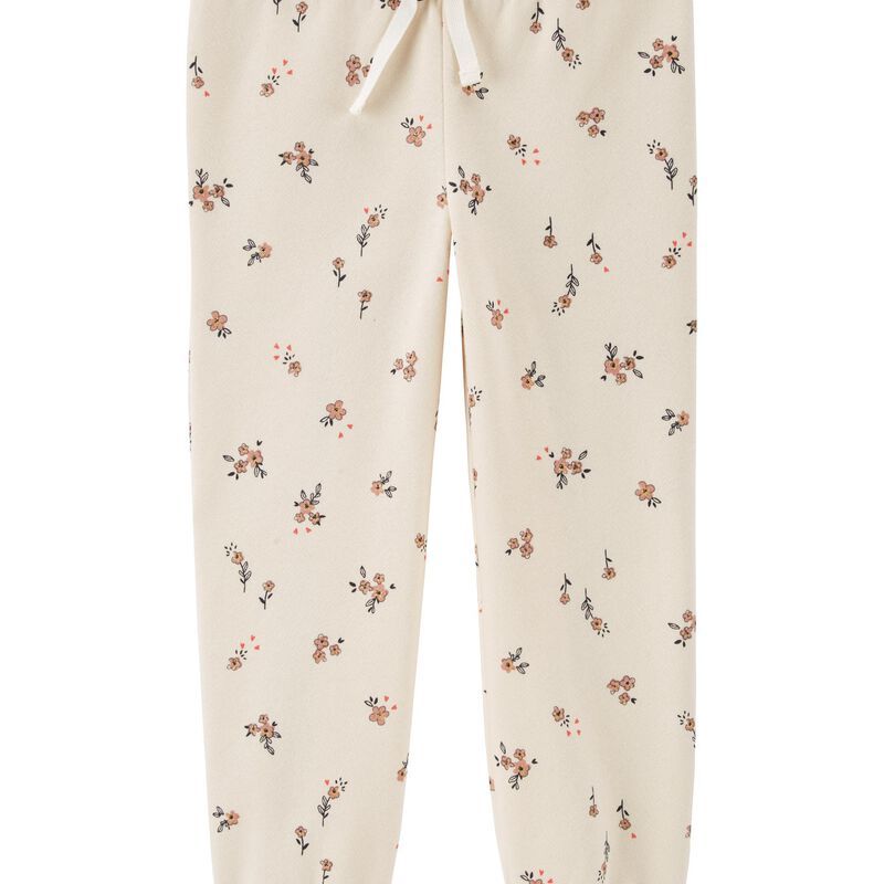 Baby Floral Pull-On Fleece Joggers | Carter's