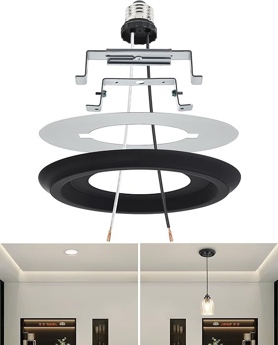 Luvkczc Recessed Can Light Conversion Kit for 5" and 6" Ceiling Fixtures - Pendant/Hanging Light ... | Amazon (US)