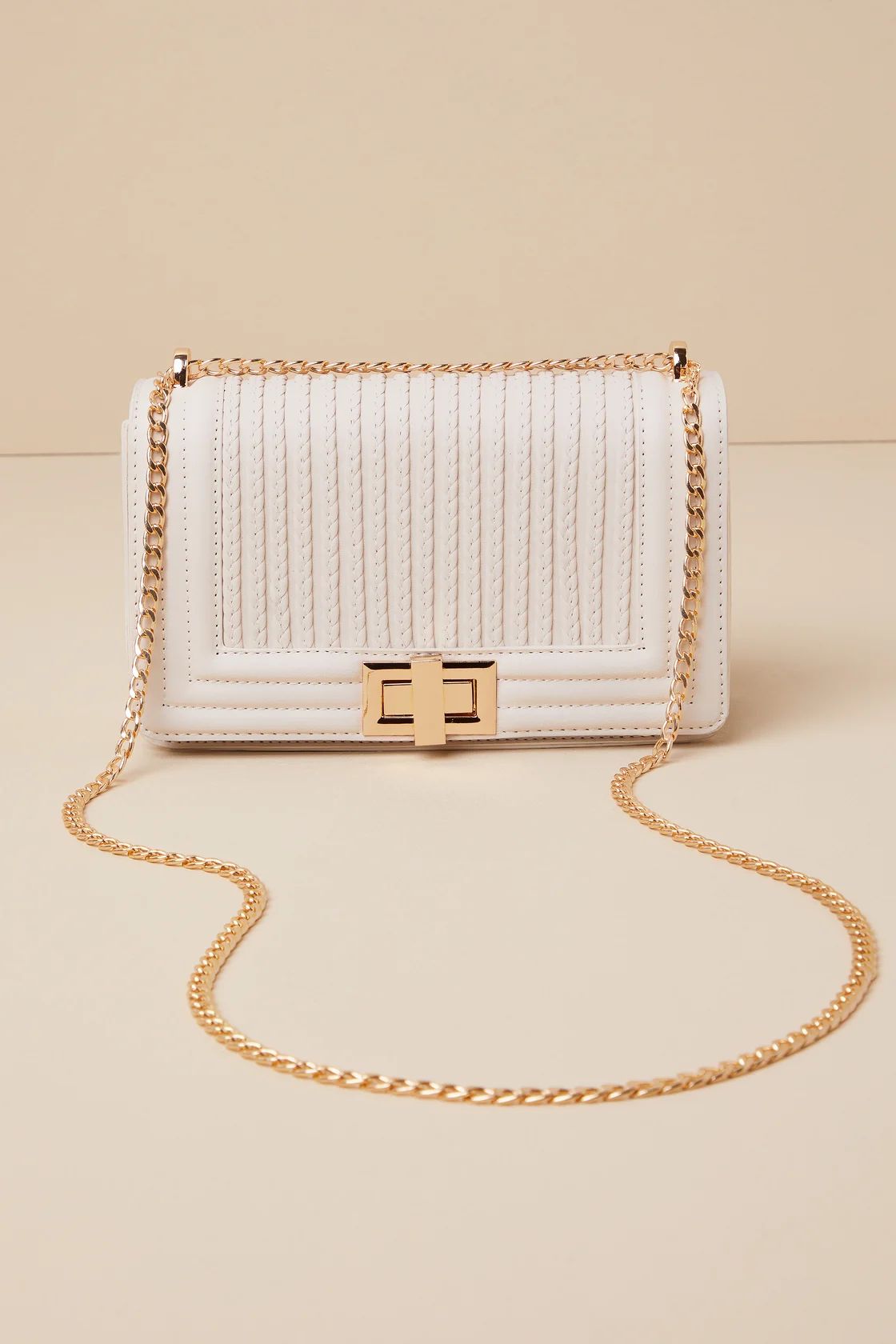 Let's Go Out Later Bone Braided Crossbody Bag | Lulus