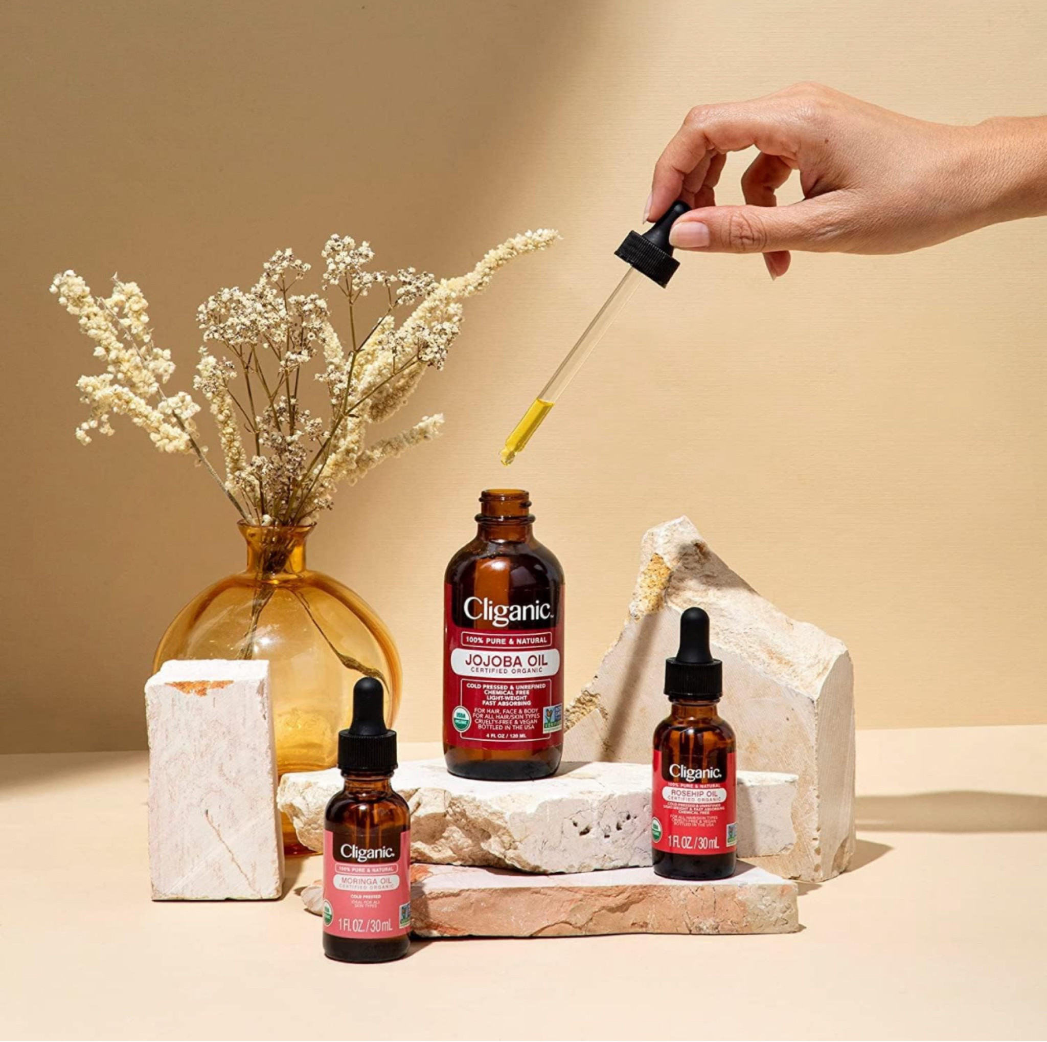 Cliganic Jojoba Oil Non-GMO, Bulk 16oz | 100% Pure, Natural Cold Pressed Unrefined Hexane Free Oil for Hair & Face

#LTKFindsUnder50 #LTKActive #LTKBeauty