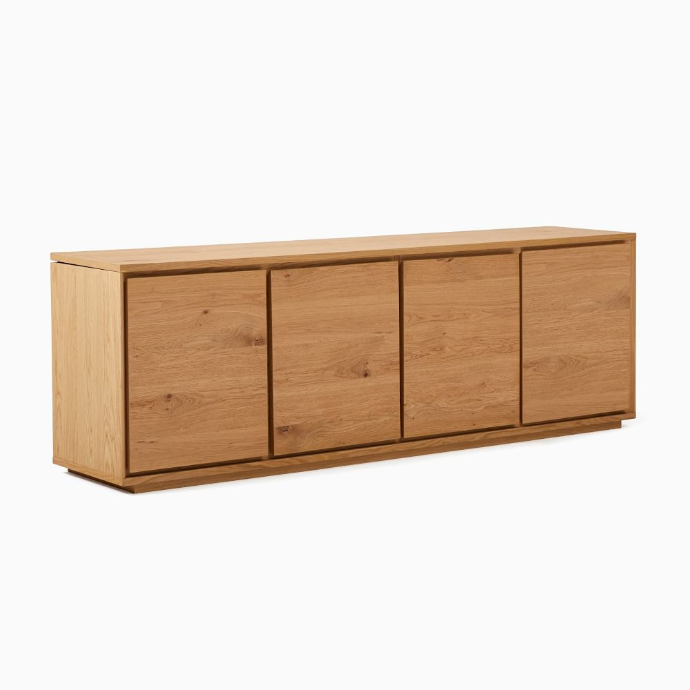Norre Natural Oak 80&amp;quot; Media | West Elm (US)