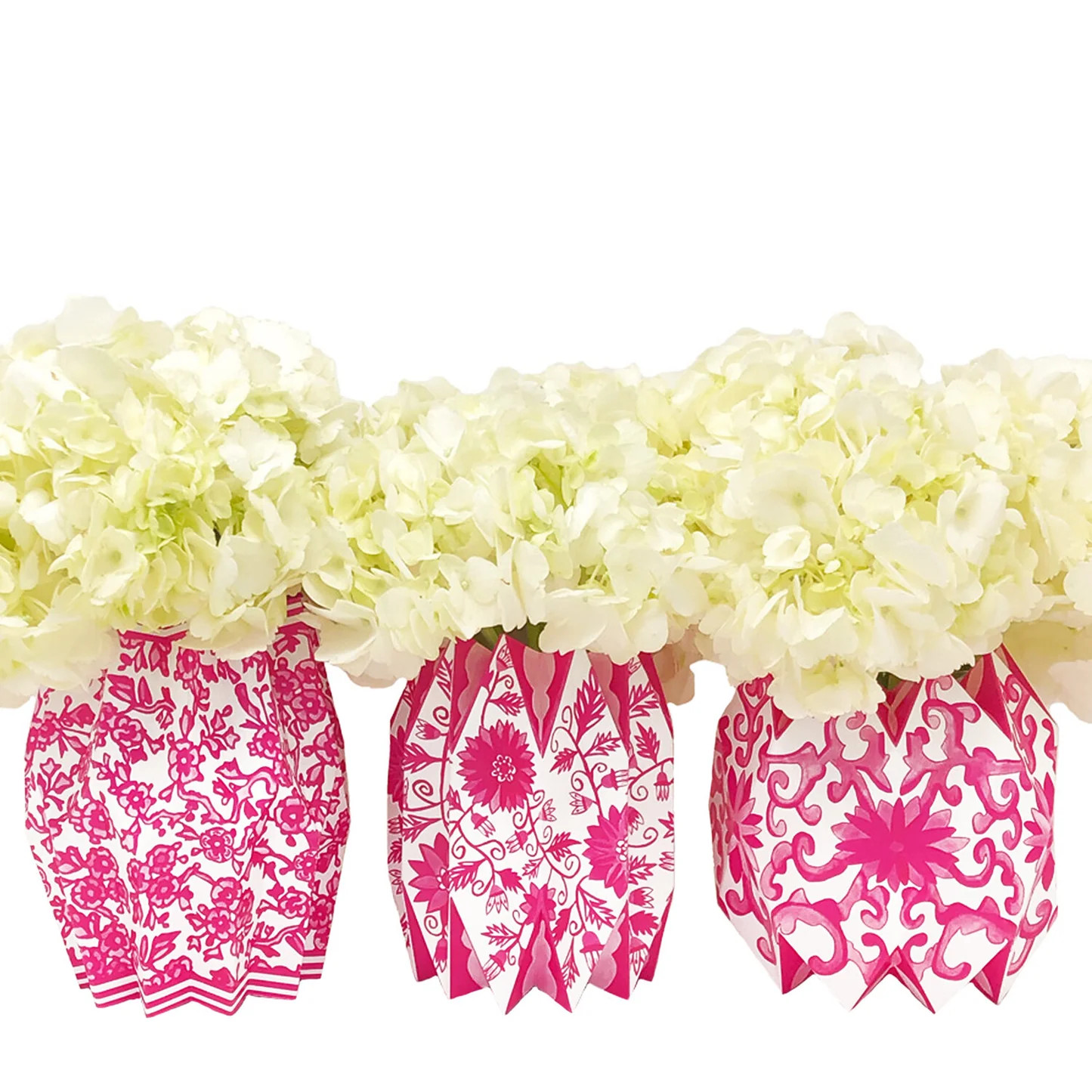 Pink Chinoiserie Vase Wraps | Dashing Trappings