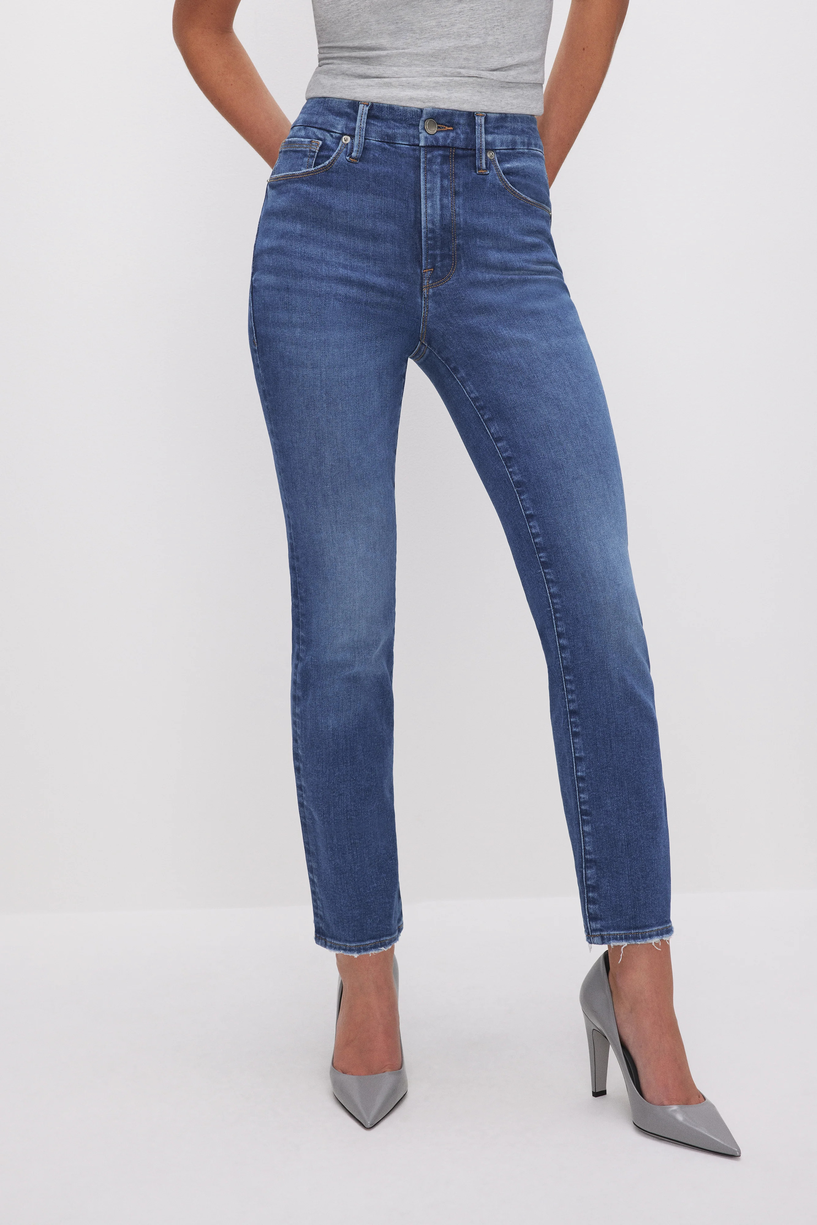 ALWAYS FITS GOOD LEGS STRAIGHT JEANS | Good American