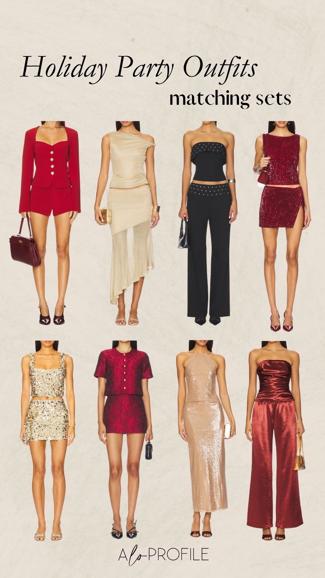 Holiday Party Outfits: Matching Sets✨Christmas party outfit, holiday party outfit, Christmas outfit ideas, outfits for Christmas, Christmas party, holiday outfit inspo, holiday style, matching set, sequin outfit