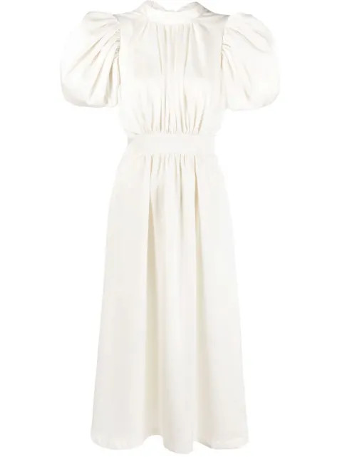 New SeasonROTATENoon puff-sleeve midi dress | Farfetch Global