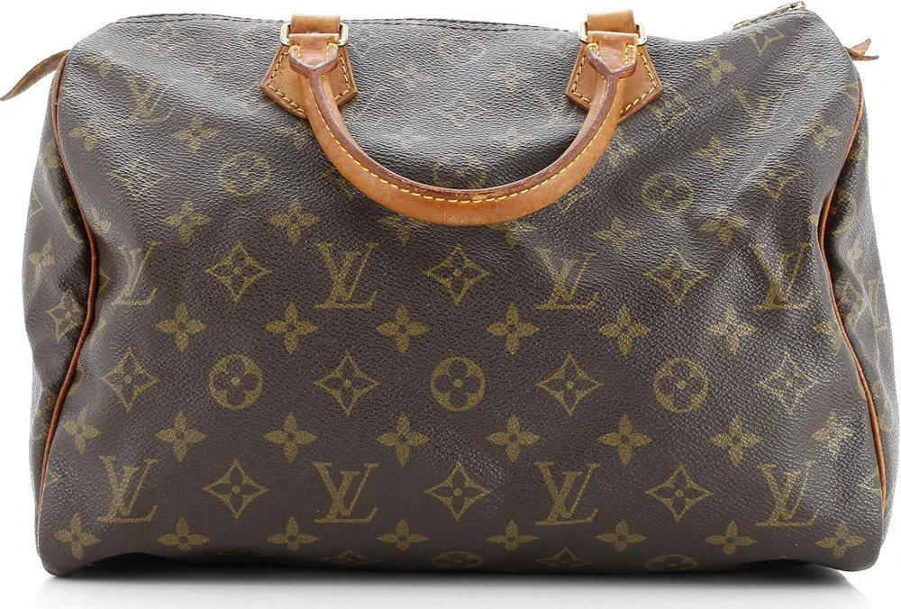 Amazon.com: Louis Vuitton, Pre-Loved Speedy Handbag Monogram Canvas 30, Brown : Amazon Luxury | Amazon (US)