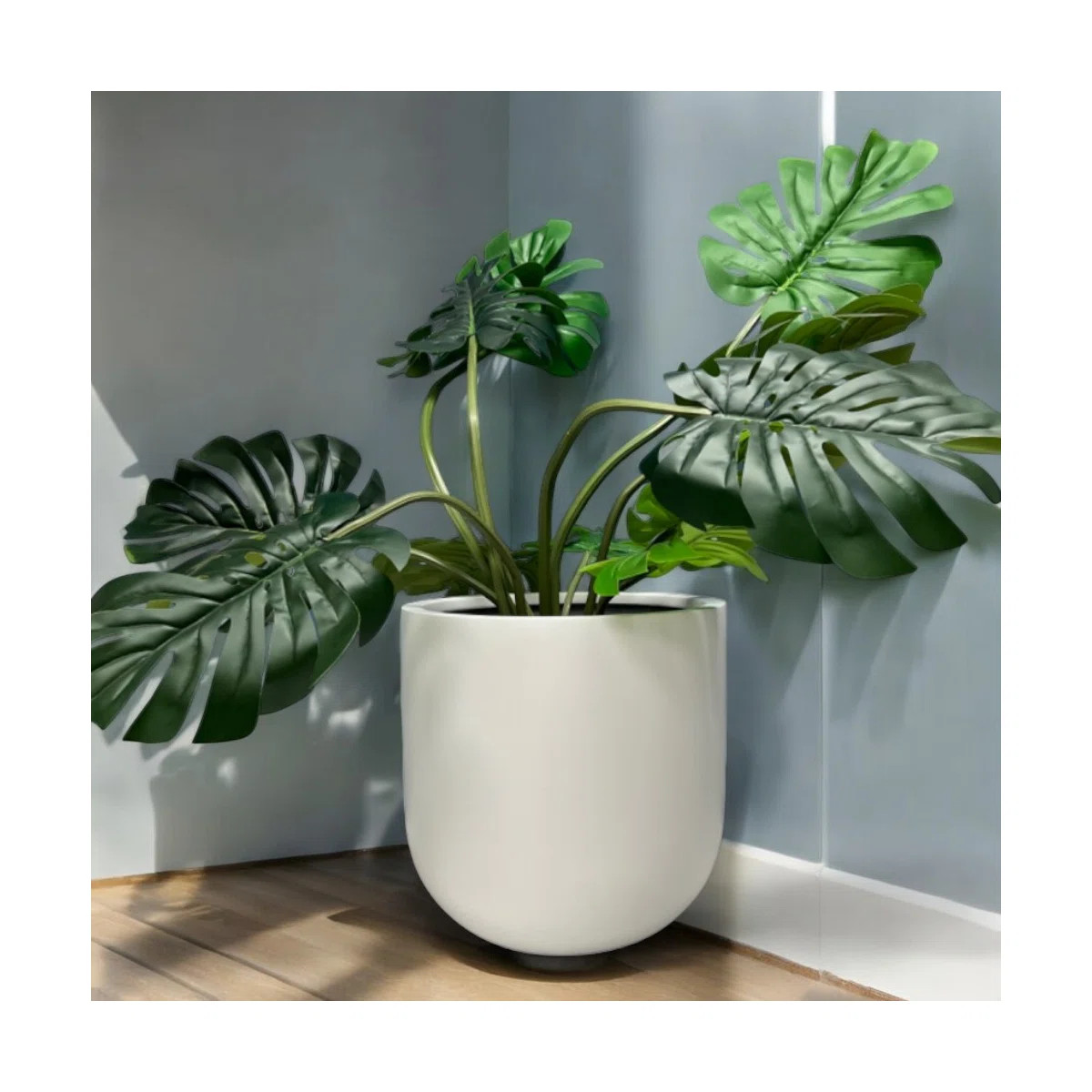 Fiberglass Round Planter 15.75'' H X 15.75'' W X 15.75'' D | Wayfair North America