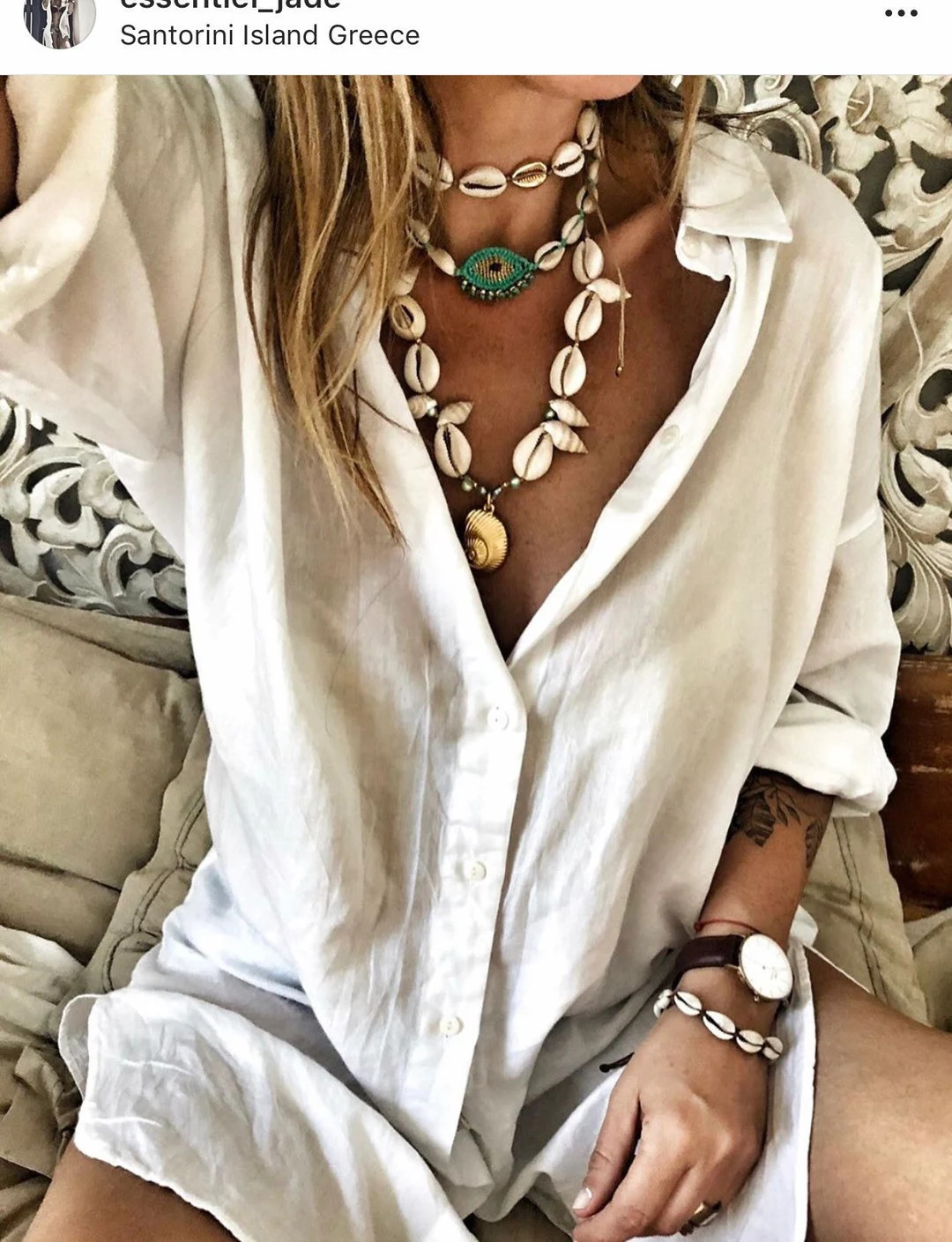 Shell Jewelry Set, Cowrie Shell Set, Layered Necklaces,green Necklaces - Etsy UK | Etsy (US)