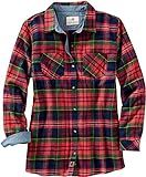 Legendary Whitetails Women's Standard Cottage Escape Flannel Shirt, Holly Berry, XX-Large | Amazon (US)