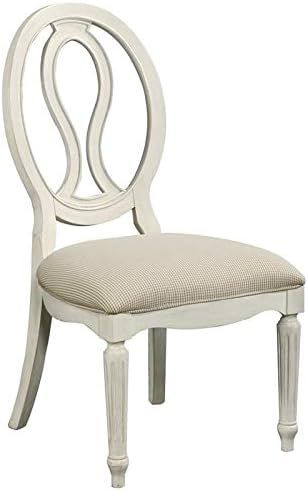 Universal Furniture Summer Hill Wood Dining Side Chair Set of Two in White | Amazon (US)