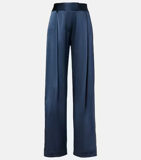 High-rise silk wide-leg pants | Mytheresa (US/CA)